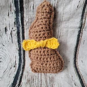 Crochet brown chocolate bunny Easter Decor